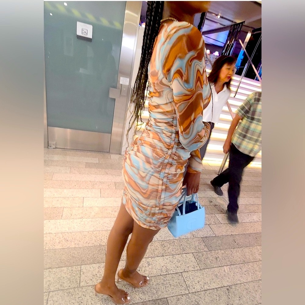 Dynamite Brand - Swirl Patterned Dress (Small)